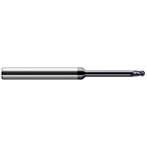 End Mill for Exotic Alloys - Ball, 0.0310" (1/32)